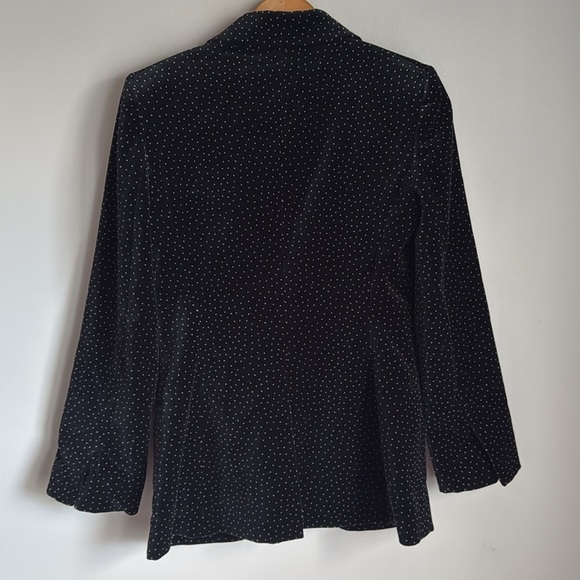 Theory Velvet Cinched Dotted Blazer - Picture 3 of 13
